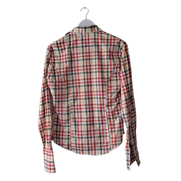 Daniele Alessandrini Bundle of 2 Gingham Plaid Button Up Shirts Womens S & M - Picture 6 of 16